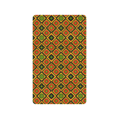 Rasta Reggae Color Pattern Rubber Doormat
