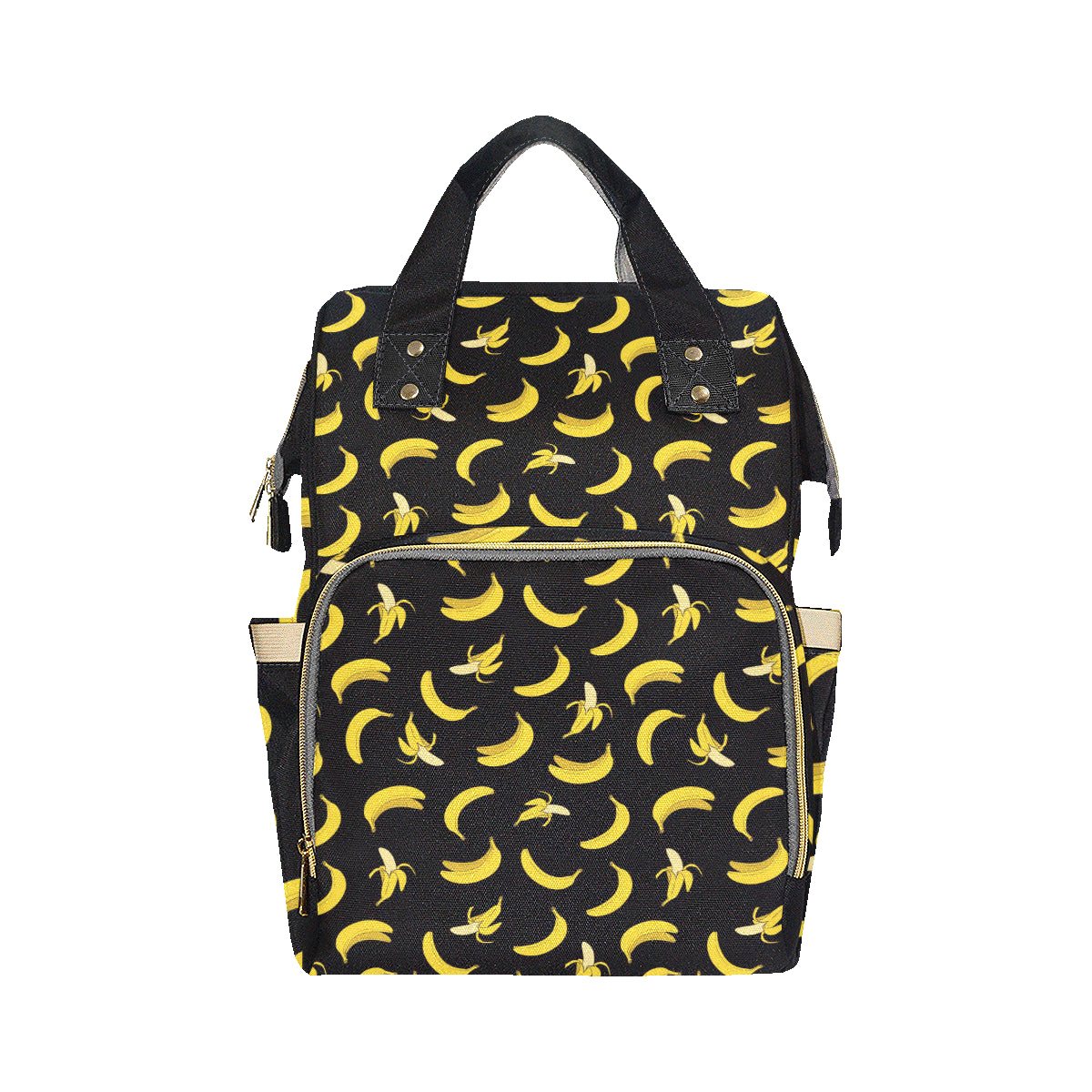 Banana Pattern Print Design BA05 Diaper Bag Backpack