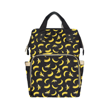 Banana Pattern Print Design BA05 Diaper Bag Backpack