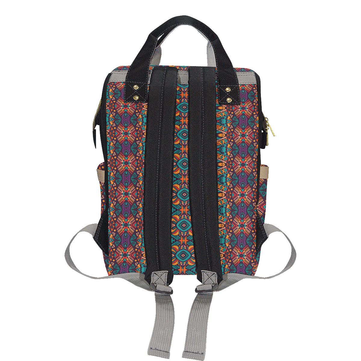 Ethnic Style Print Pattern Diaper Bag Backpack