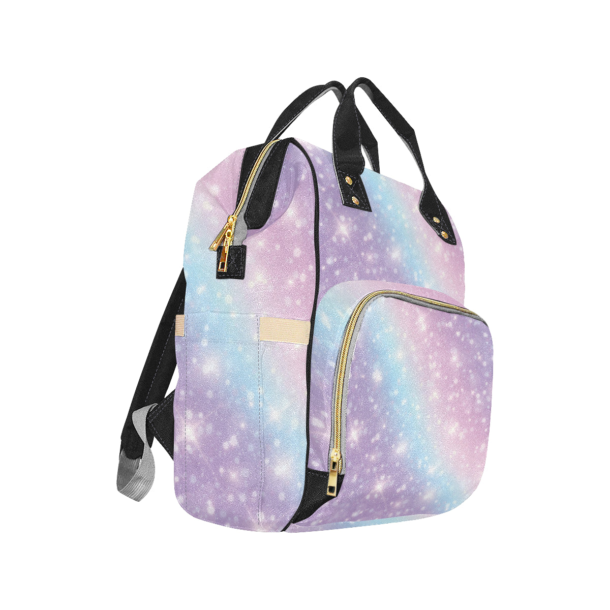 Cosmic Pastel Pattern Print Design 02 Diaper Bag Backpack