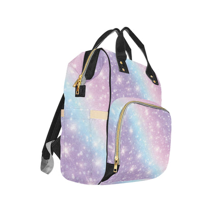 Cosmic Pastel Pattern Print Design 02 Diaper Bag Backpack
