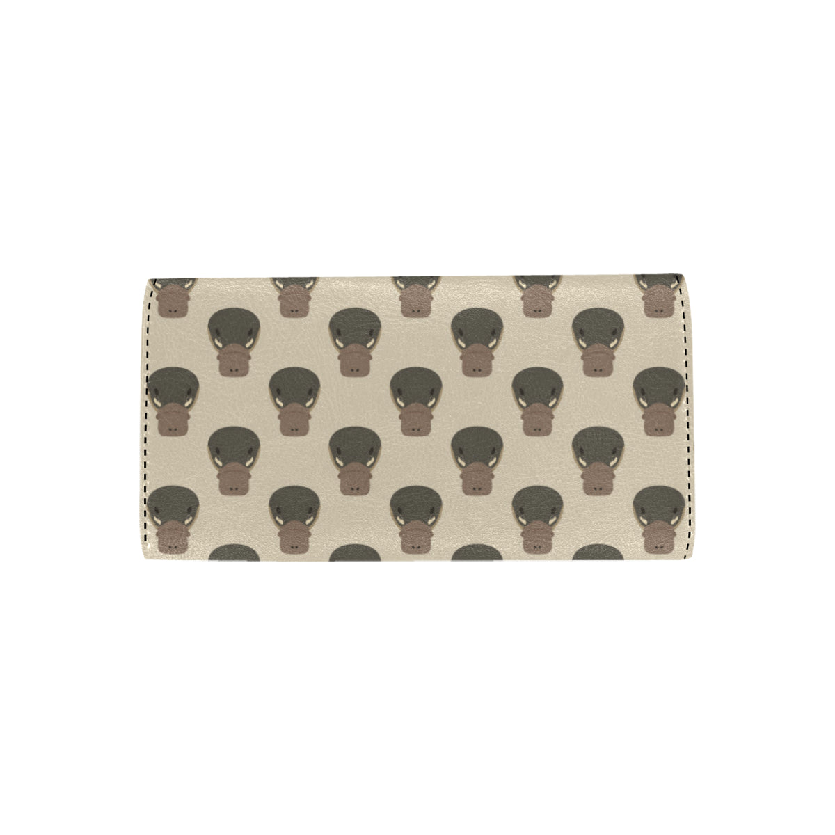Platypus Pattern Print Design A03 Women's Trifold Wallet