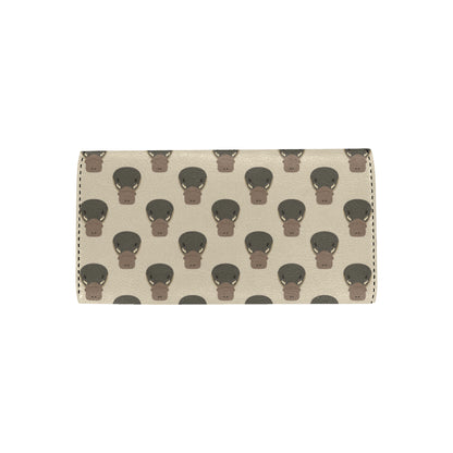 Platypus Pattern Print Design A03 Women's Trifold Wallet