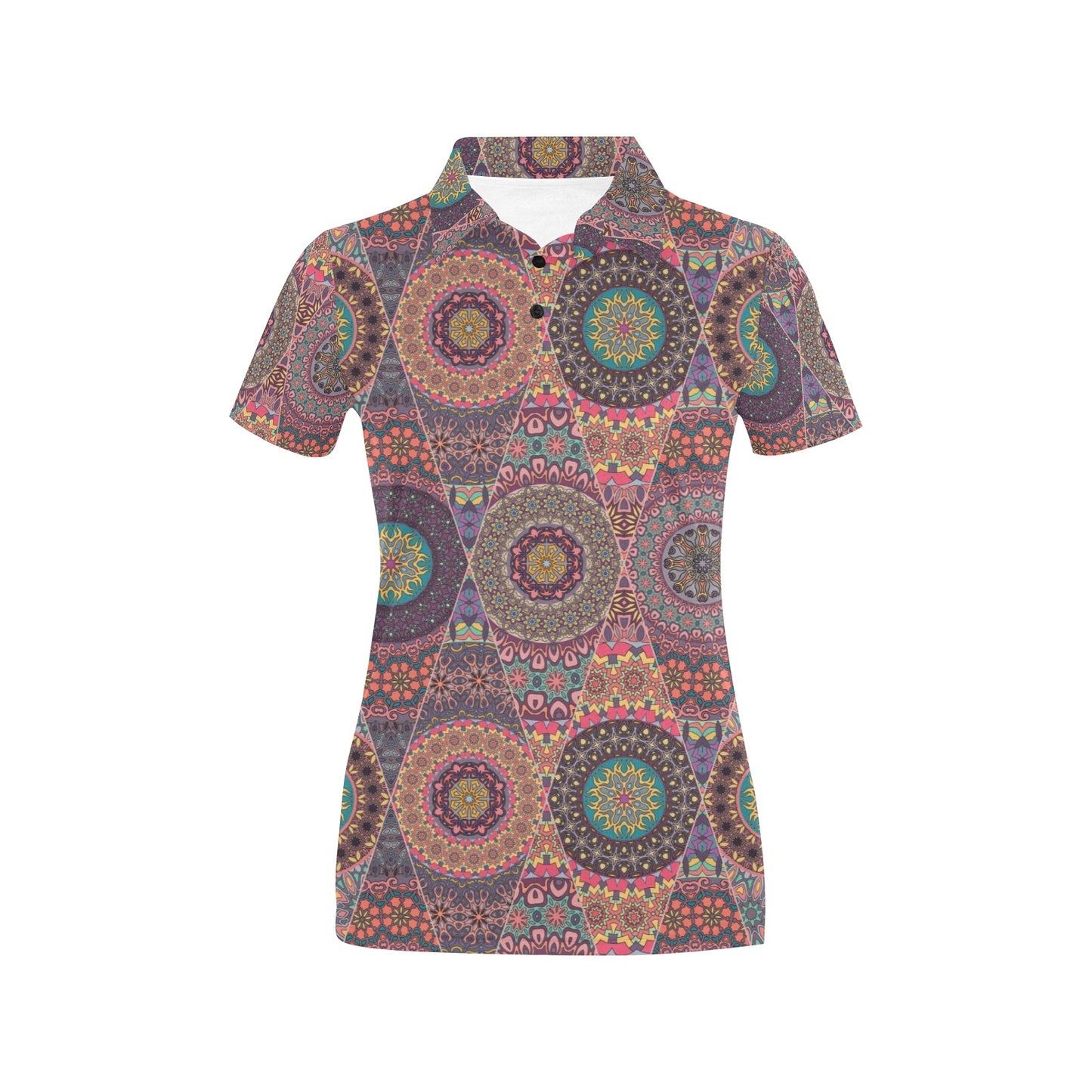 Bohemian Pattern Print Design 07 Women's Polo Shirt