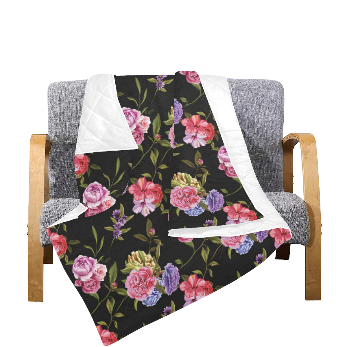 Carnations Pattern Print Design CN05 Premium Quilt