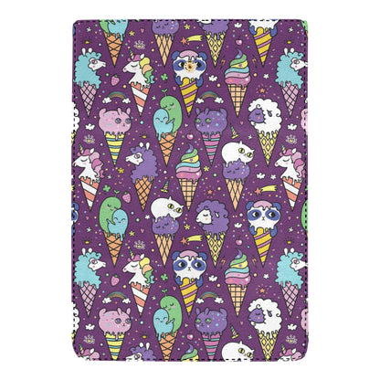 Ice Cream Pattern Print Design IC07 Women's Trifold Wallet