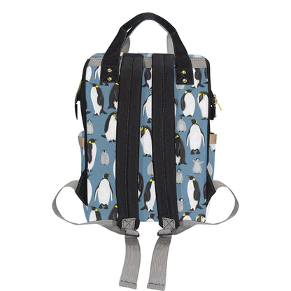Penguin Pattern Print Design A03 Diaper Bag Backpack