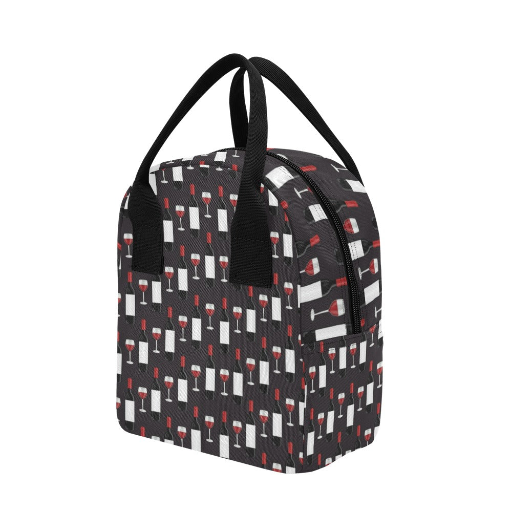 Wine Print Design LKS309 Insulated Lunch Bag