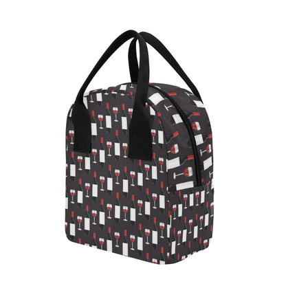 Wine Print Design LKS309 Insulated Lunch Bag
