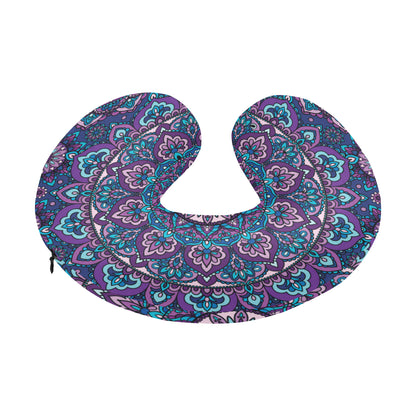 Medallion Pattern Print Design 05 U-Shaped Travel Neck Pillow