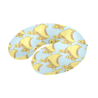 Roller skate Pattern Print Design A03 U-Shaped Travel Neck Pillow