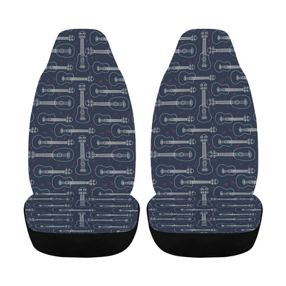 Ukulele Print Design LKS401 Car Seat Covers