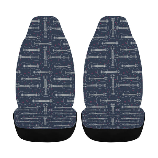 Ukulele Print Design LKS401 Car Seat Covers