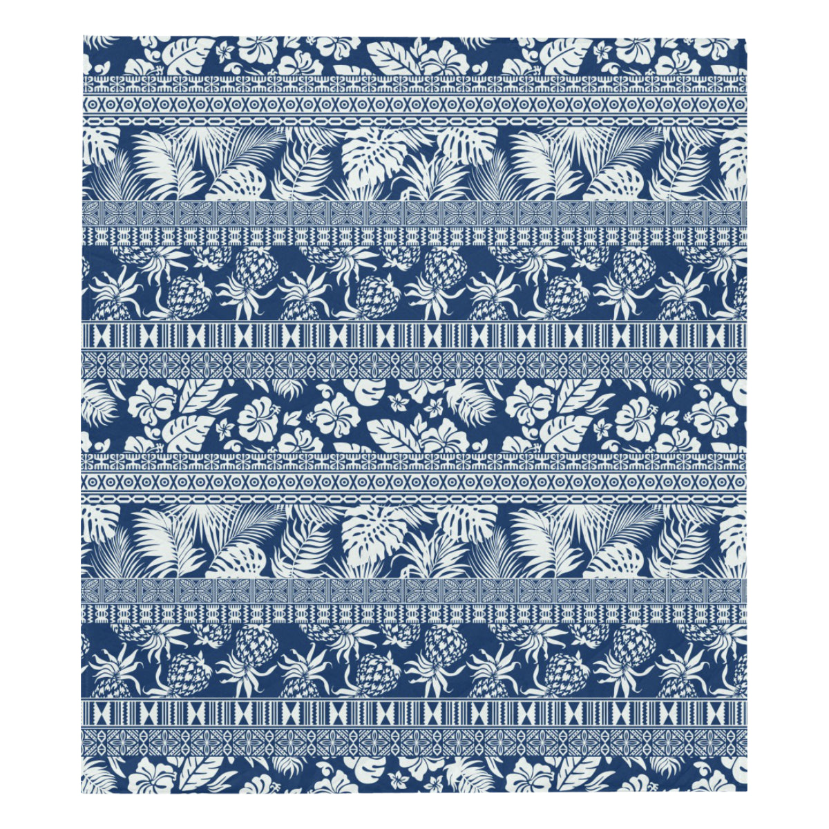 Hawaiian Themed Pattern Print Design H020 Premium Quilt