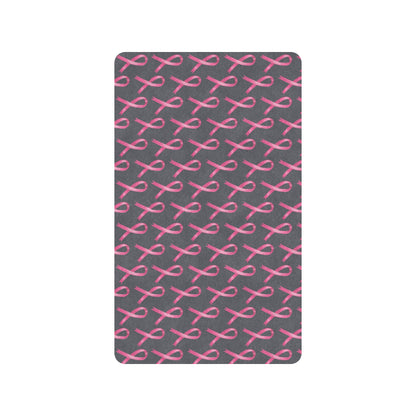 Breast Cancer Awareness Pattern Rubber Doormat
