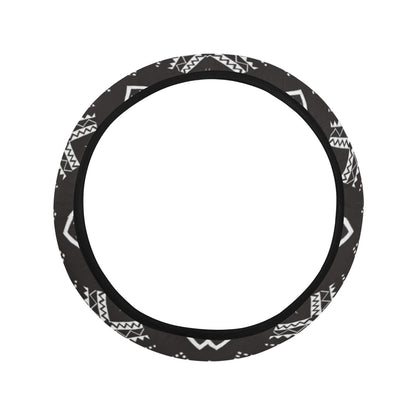 Tribal Pattern Print Design LKS304 Steering Wheel Cover with Elastic Edge