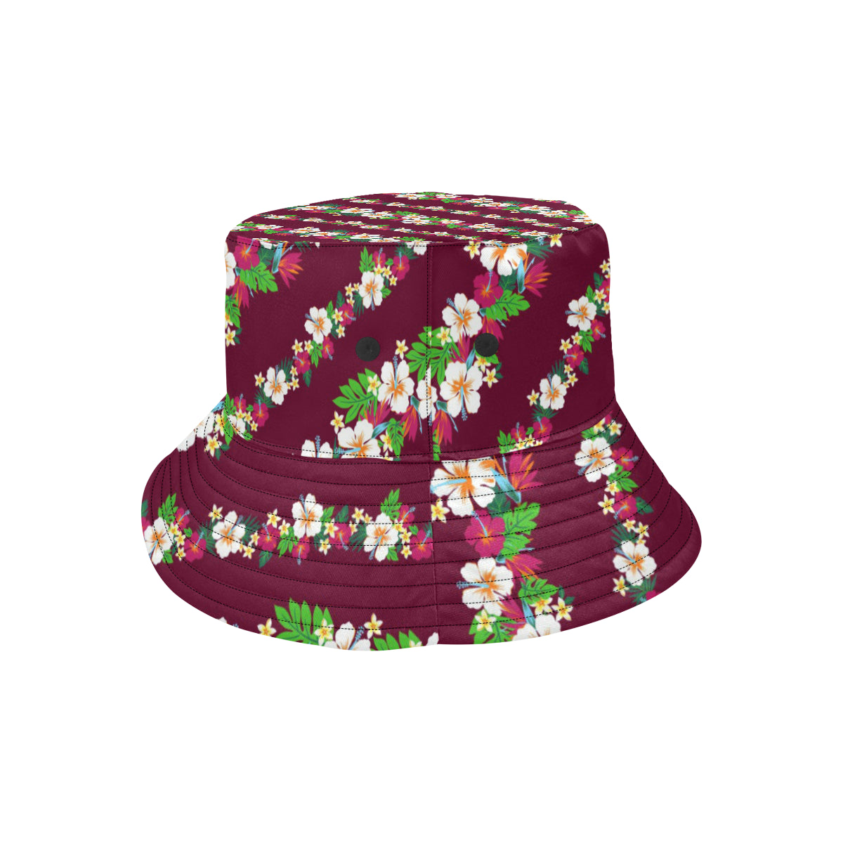 Hawaiian Themed Pattern Print Design H06 Unisex Bucket Hat