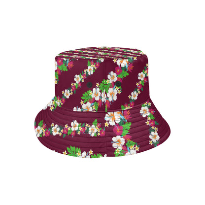Hawaiian Themed Pattern Print Design H06 Unisex Bucket Hat