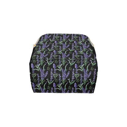 Lavender Pattern Print Design LV01 Diaper Bag Backpack