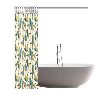 Kingfisher Pattern Print Design 02 Shower Curtain