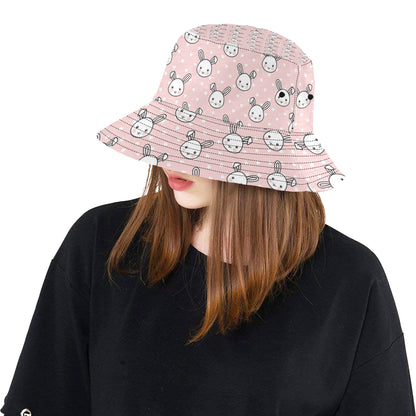 Rabbit Pattern Print Design RB02 Unisex Bucket Hat