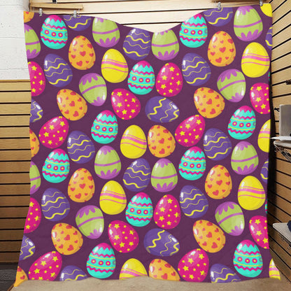 Easter Eggs Pattern Print Design RB04 Premium Quilt