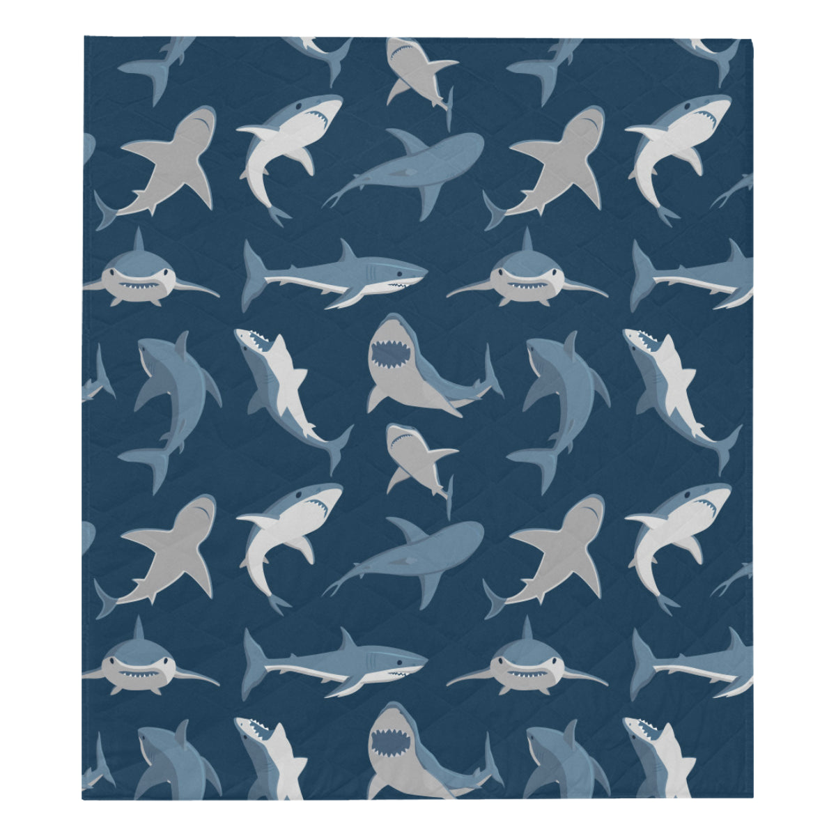 Shark Action Pattern Premium Quilt