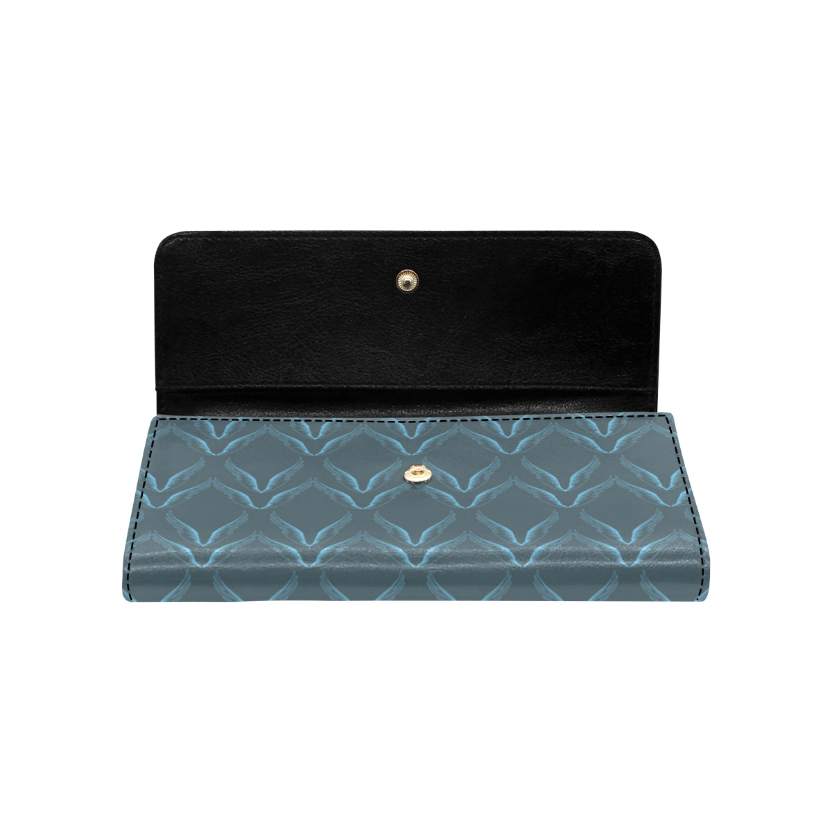 Angel Wings Pattern Print Design 04 Women's Trifold Wallet