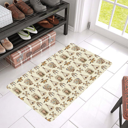 Native Indian Pattern Design Print Rubber Doormat