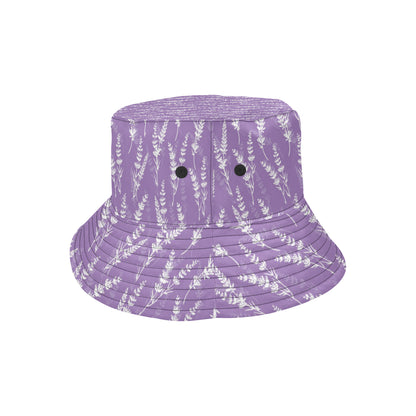 Lavender Pattern Print Design LV08 Unisex Bucket Hat