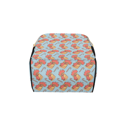 Rooster Pattern Print Design A05 Diaper Bag Backpack