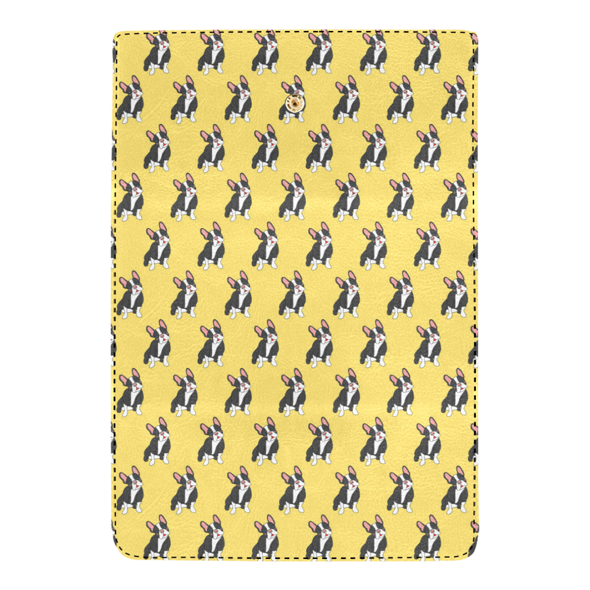 Boston Terrier Pattern Print Design 06 Women's Trifold Wallet