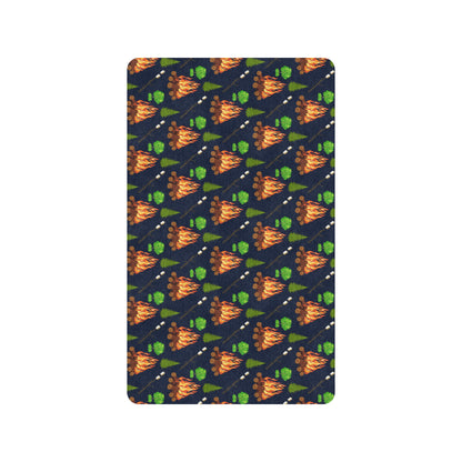 Camfire marshmallow Camping Design Print Rubber Doormat