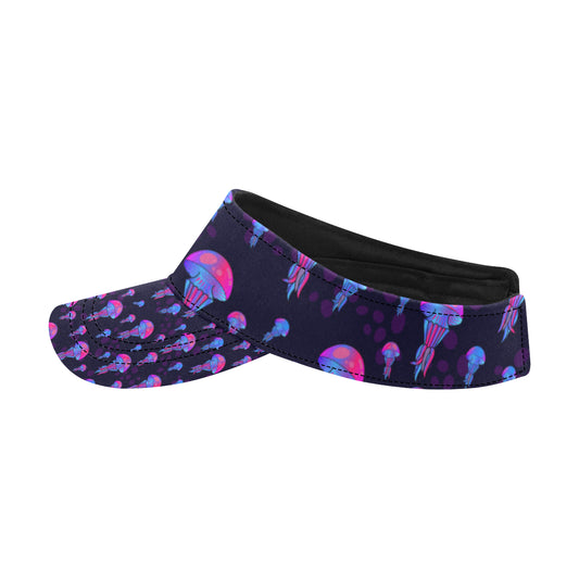 Jellyfish Neon Print Unisex Sun Visor