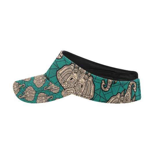 Boho Head Elephant Unisex Sun Visor