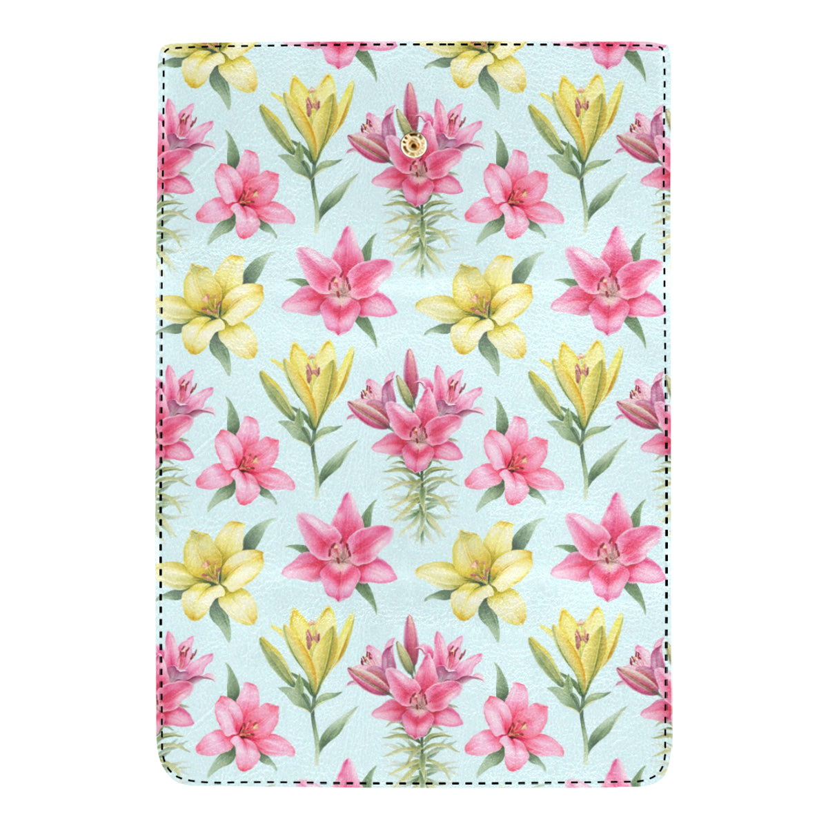 Lily Pattern Print Design LY010 Women's Trifold Wallet