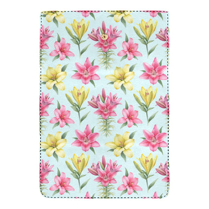 Lily Pattern Print Design LY010 Women's Trifold Wallet