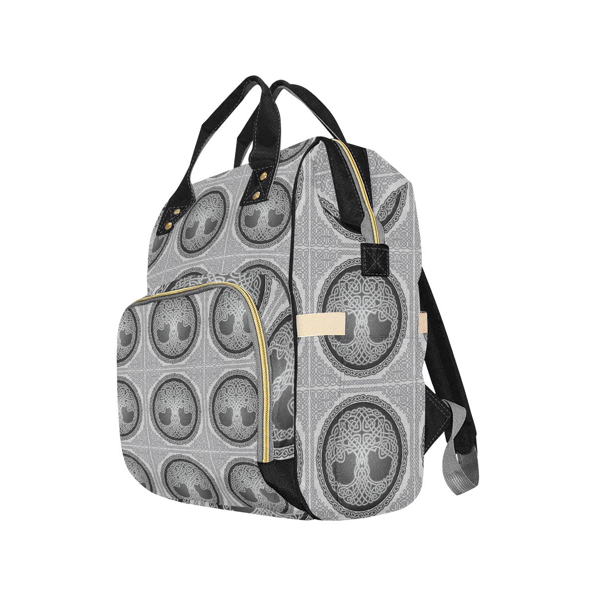 Celtic Tree of life Print Diaper Bag Backpack