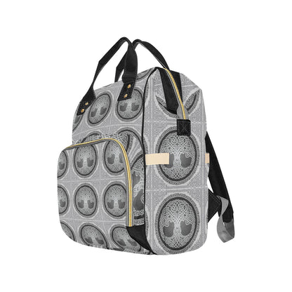 Celtic Tree of life Print Diaper Bag Backpack