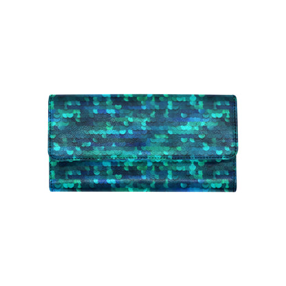 Mermaid Scales Pattern Print Design 06 Women's Trifold Wallet