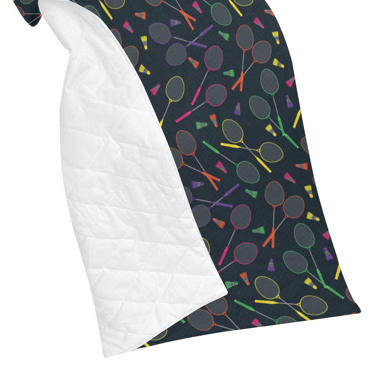 Badminton Pattern Print Design 04 Premium Quilt
