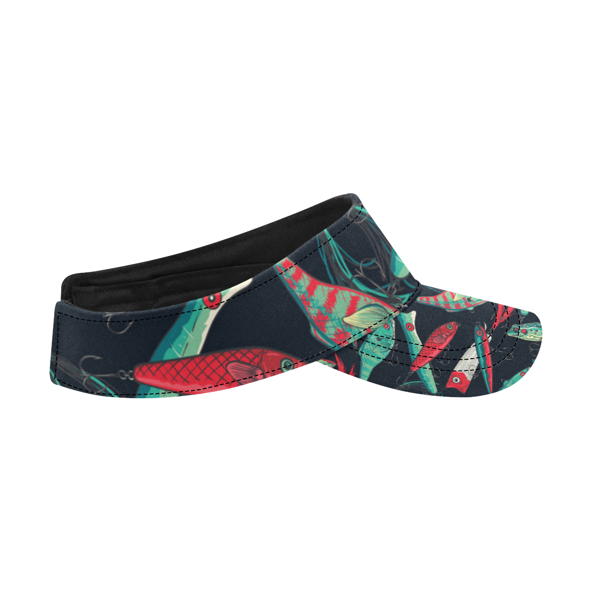 Fishing Bait Pattern Unisex Sun Visor