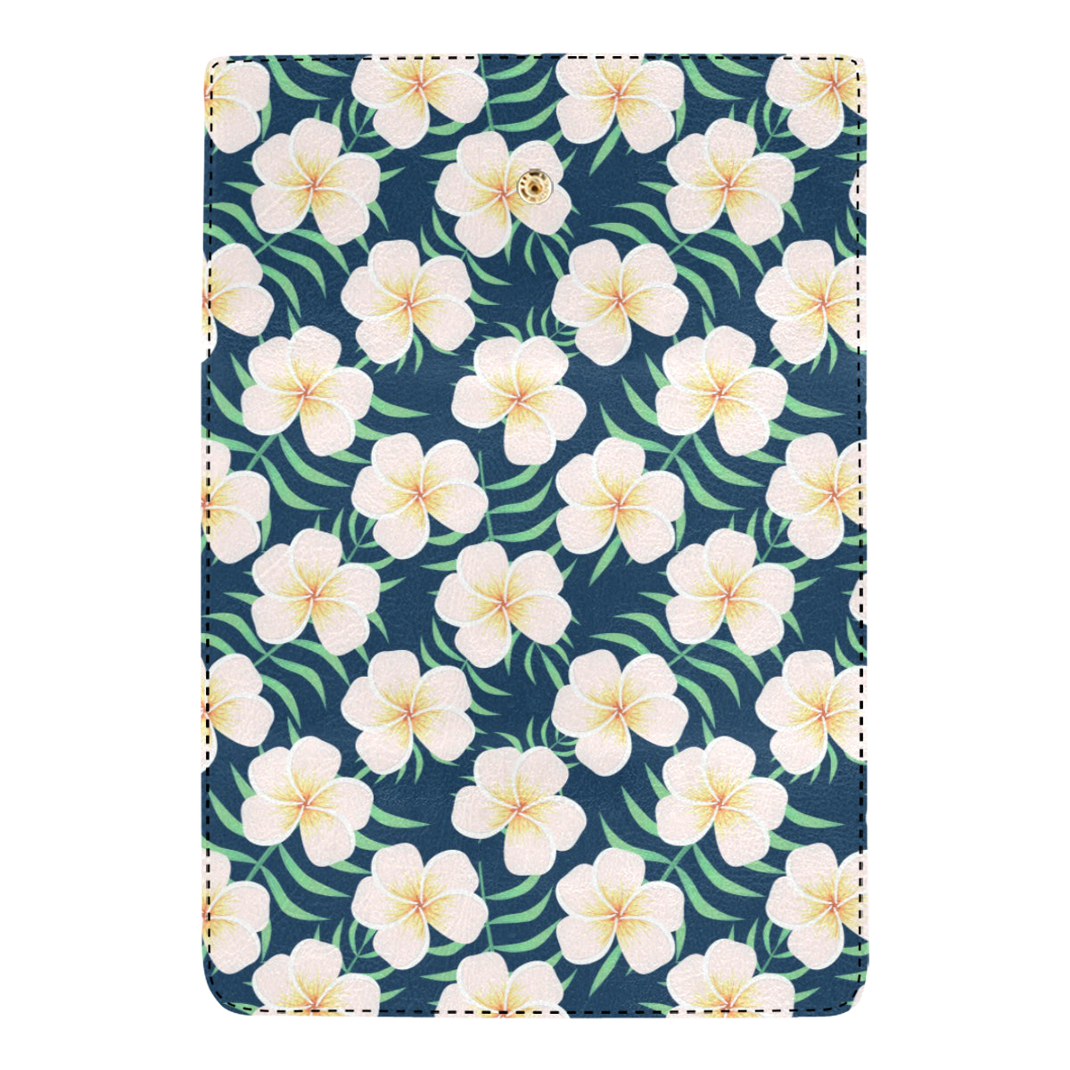 Pink Plumeria Pattern Print Design PM016 Women's Trifold Wallet