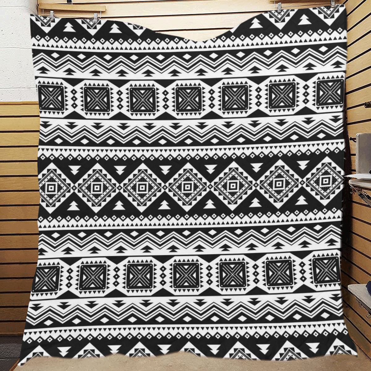 Aztec Pattern Print Design 08 Premium Quilt