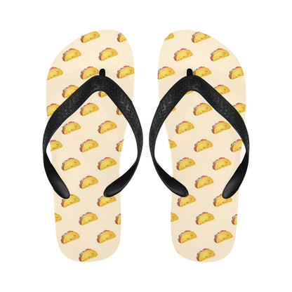 Taco Print Design LKS302 Flip Flops