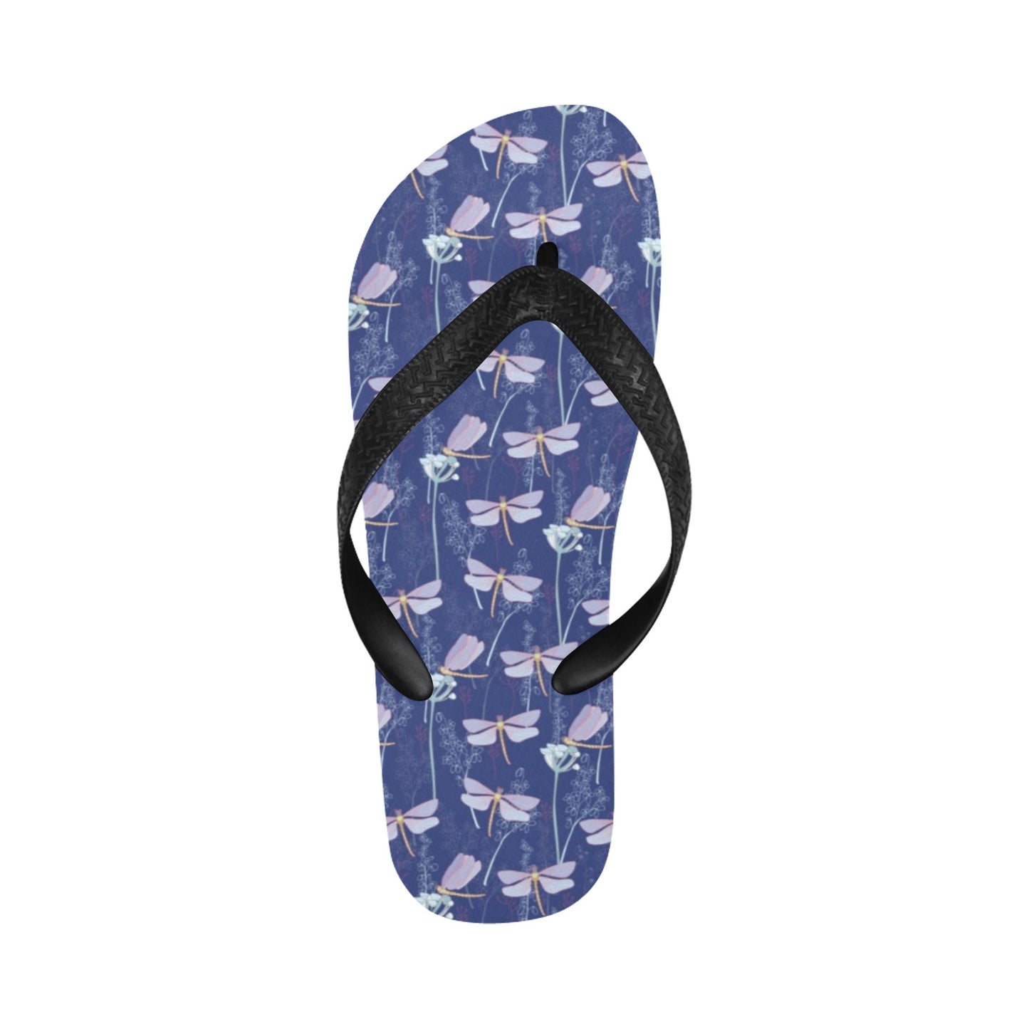 Dragonfly Print Design LKS401 Flip Flops