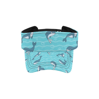 Whale Print Design LKS303 Unisex Sun Visor