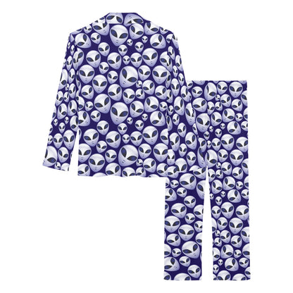 Alien Head Extraterrestrial Women's Long Pajama Set
