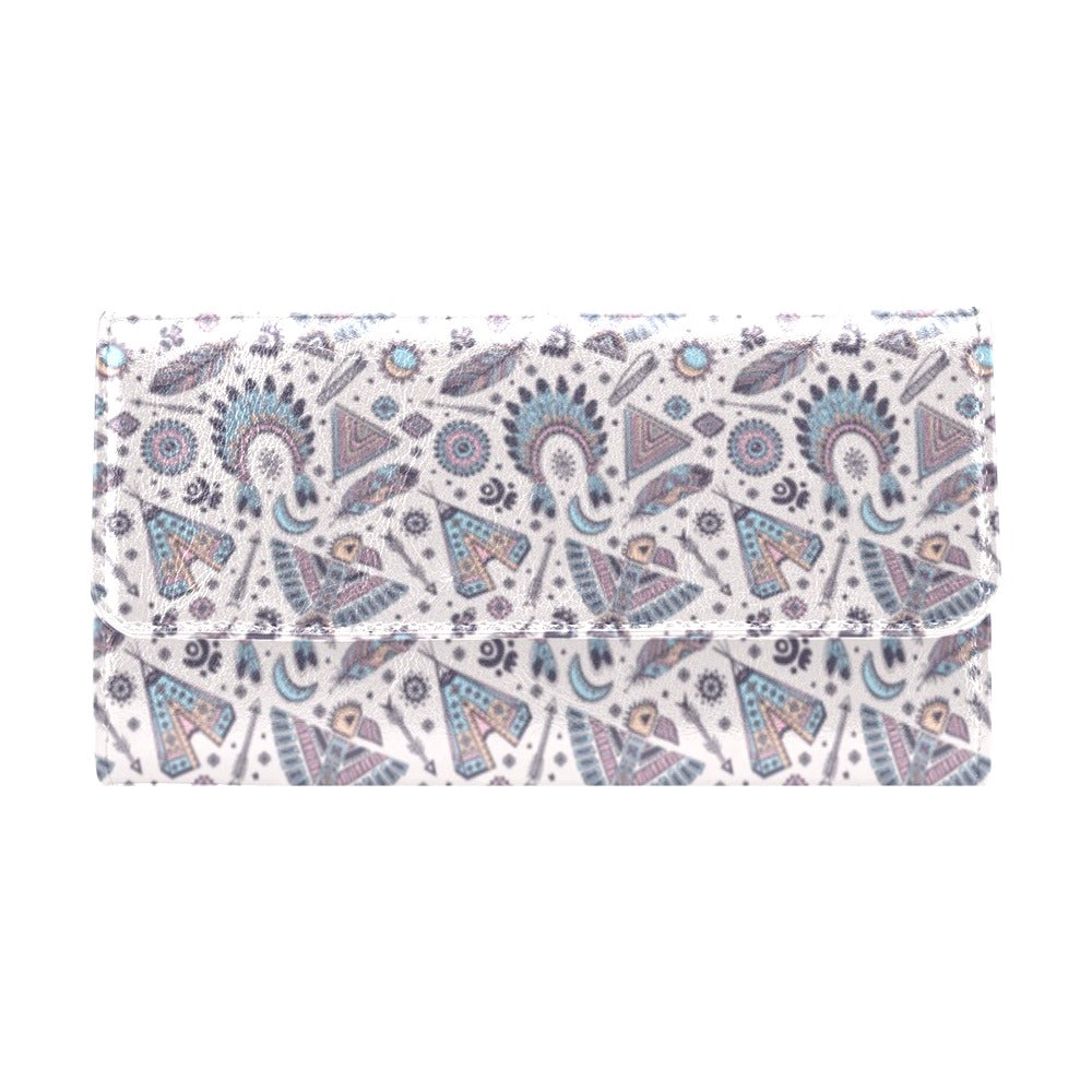 Eagles Native American Indian Symbol Women's Trifold Wallet